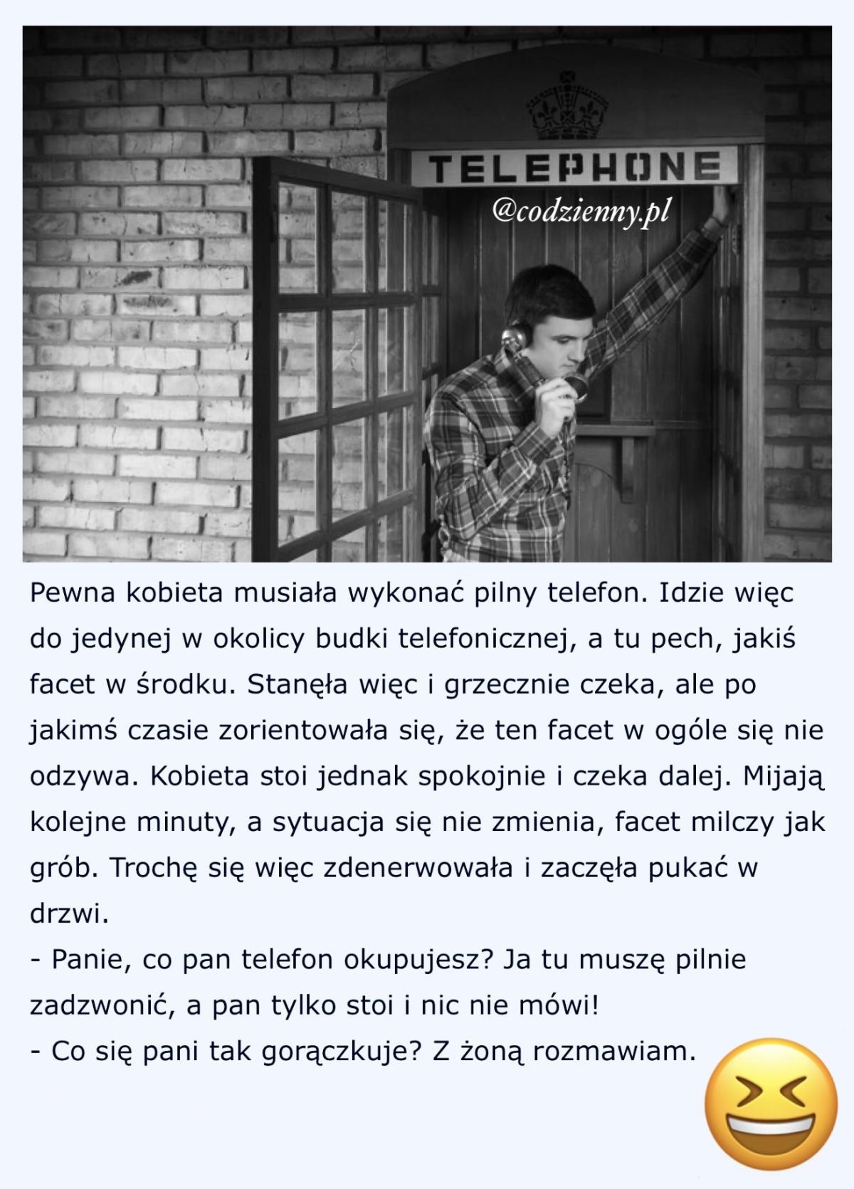 Dowcip o budce telefonicznej 