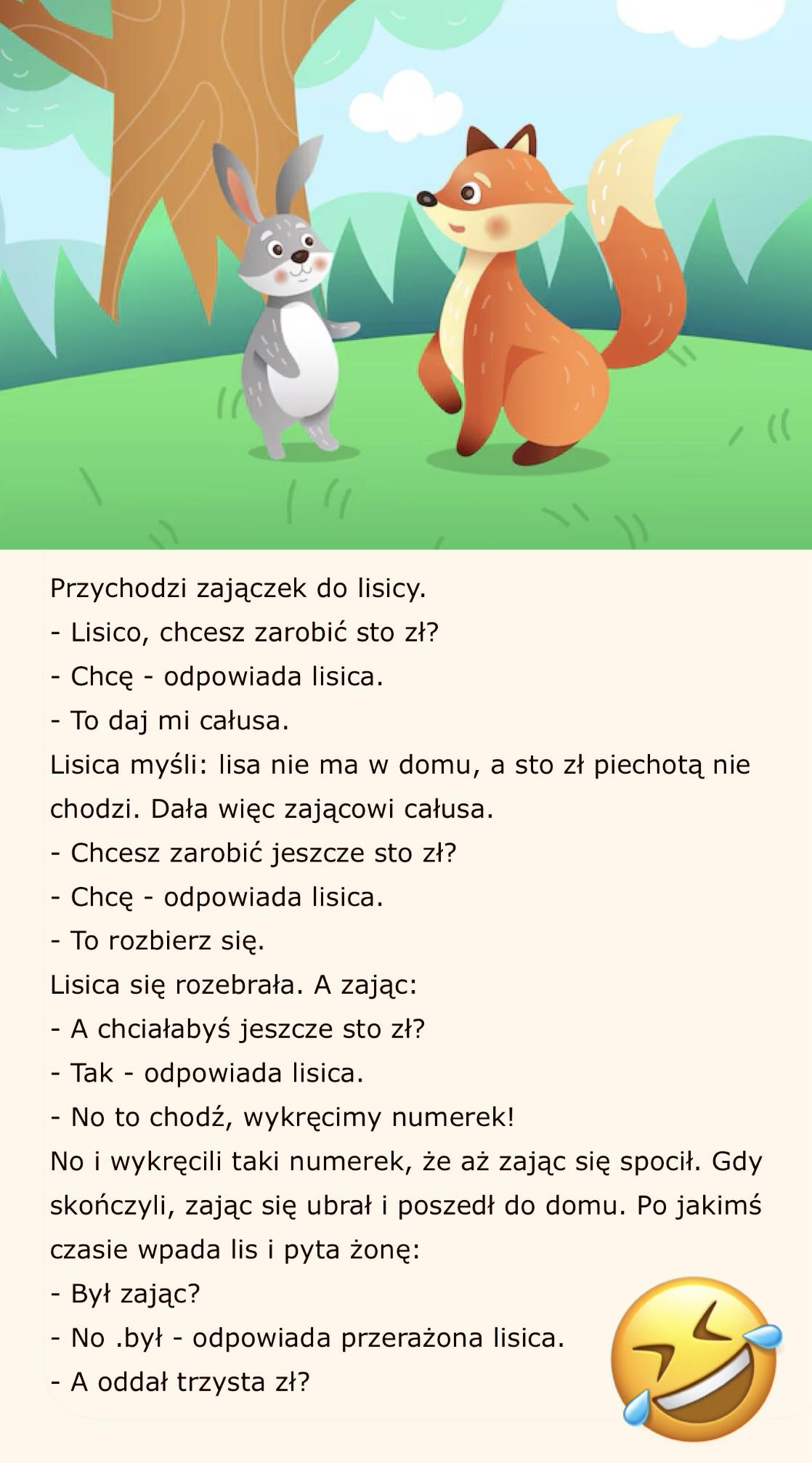 Dowcip o zajączku i lisicy 
