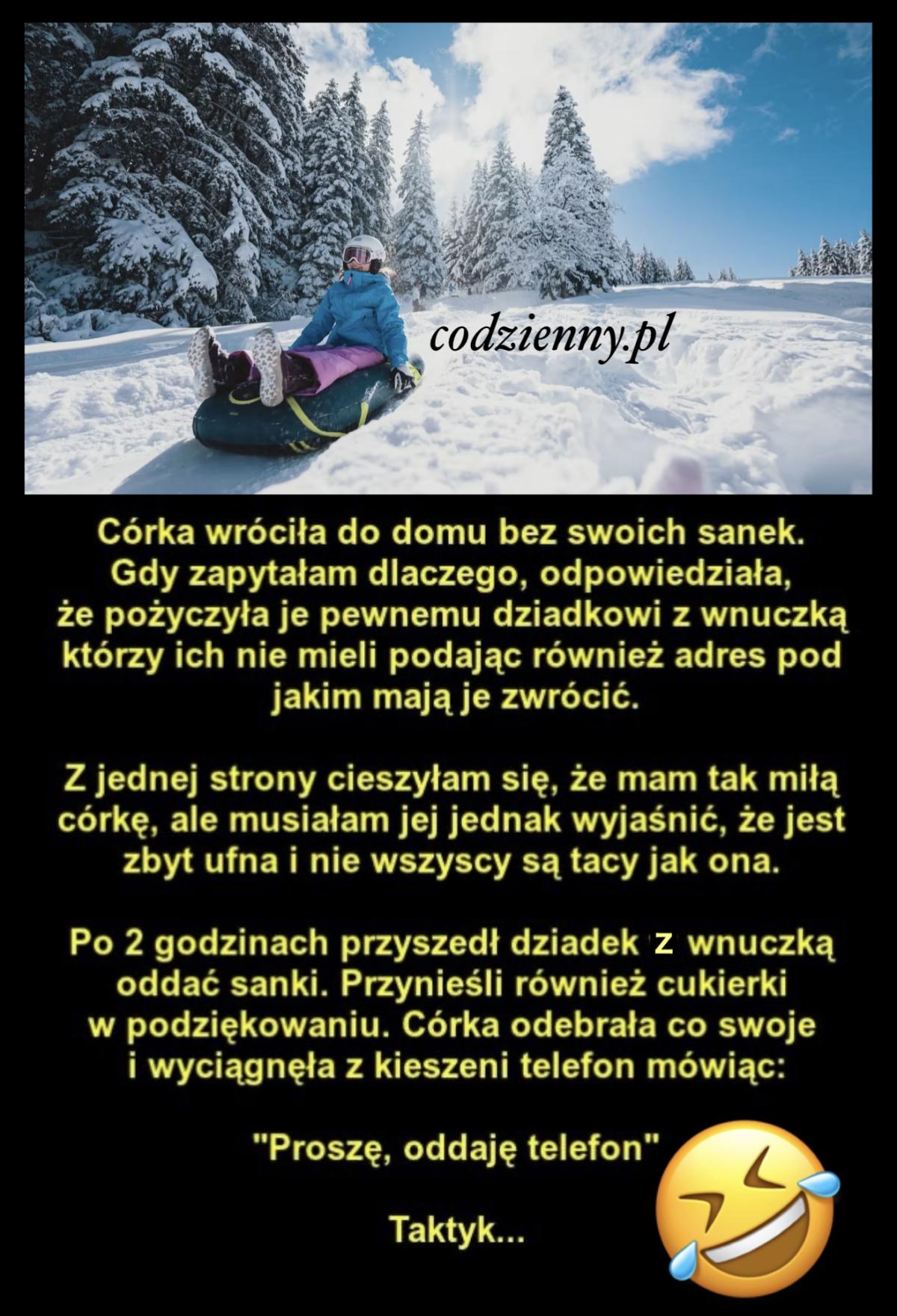 Dziewczynka z sankami