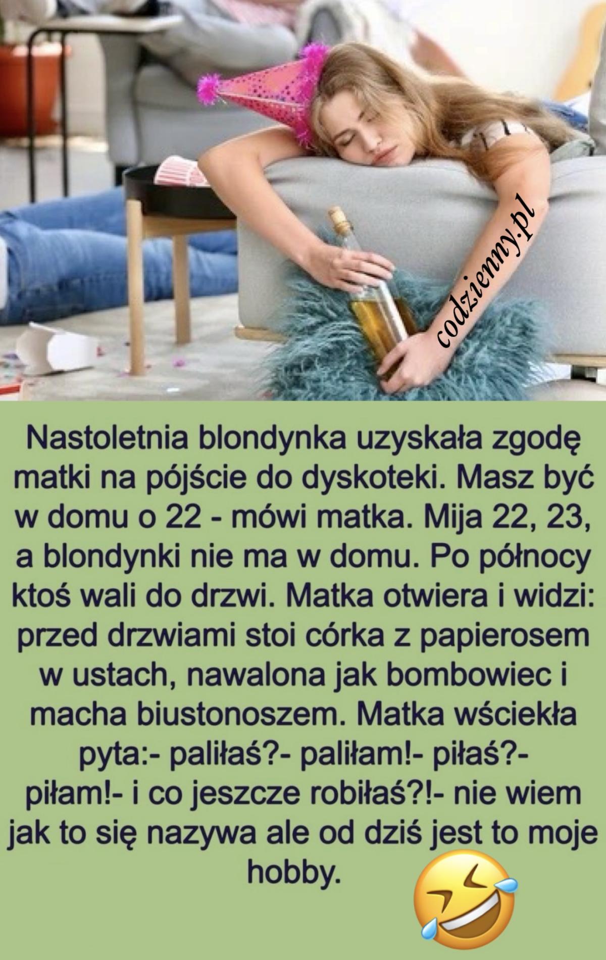 Powrot córki z imprezy 
