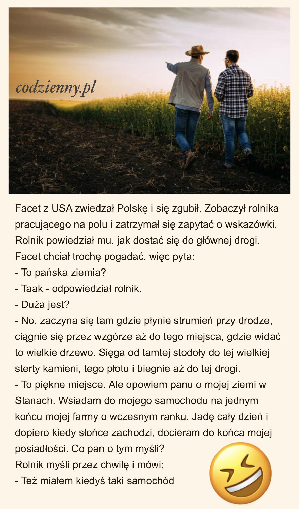 Rolnik z Polski vs rolnik z USA