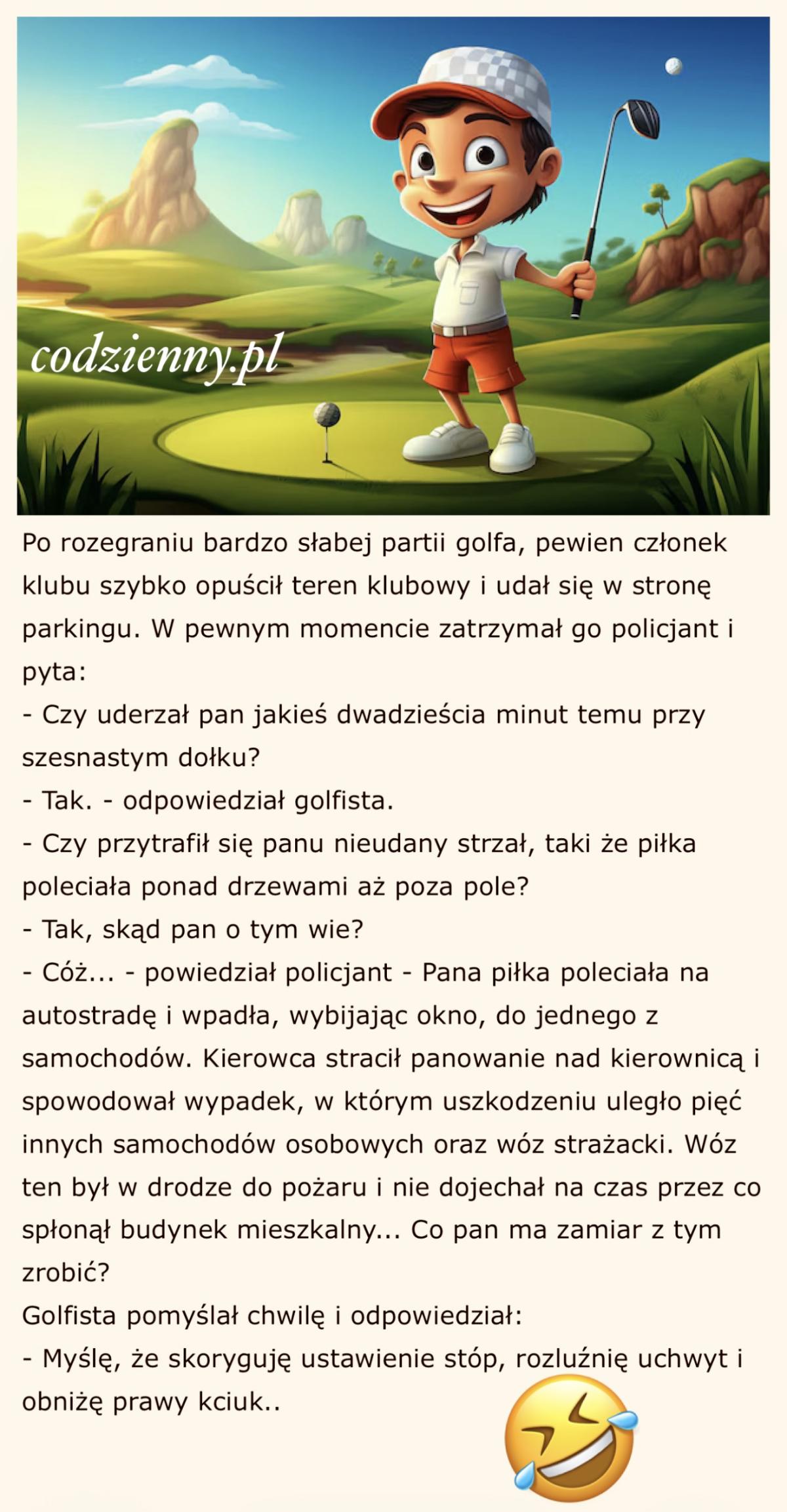 Słaba partia golfa 