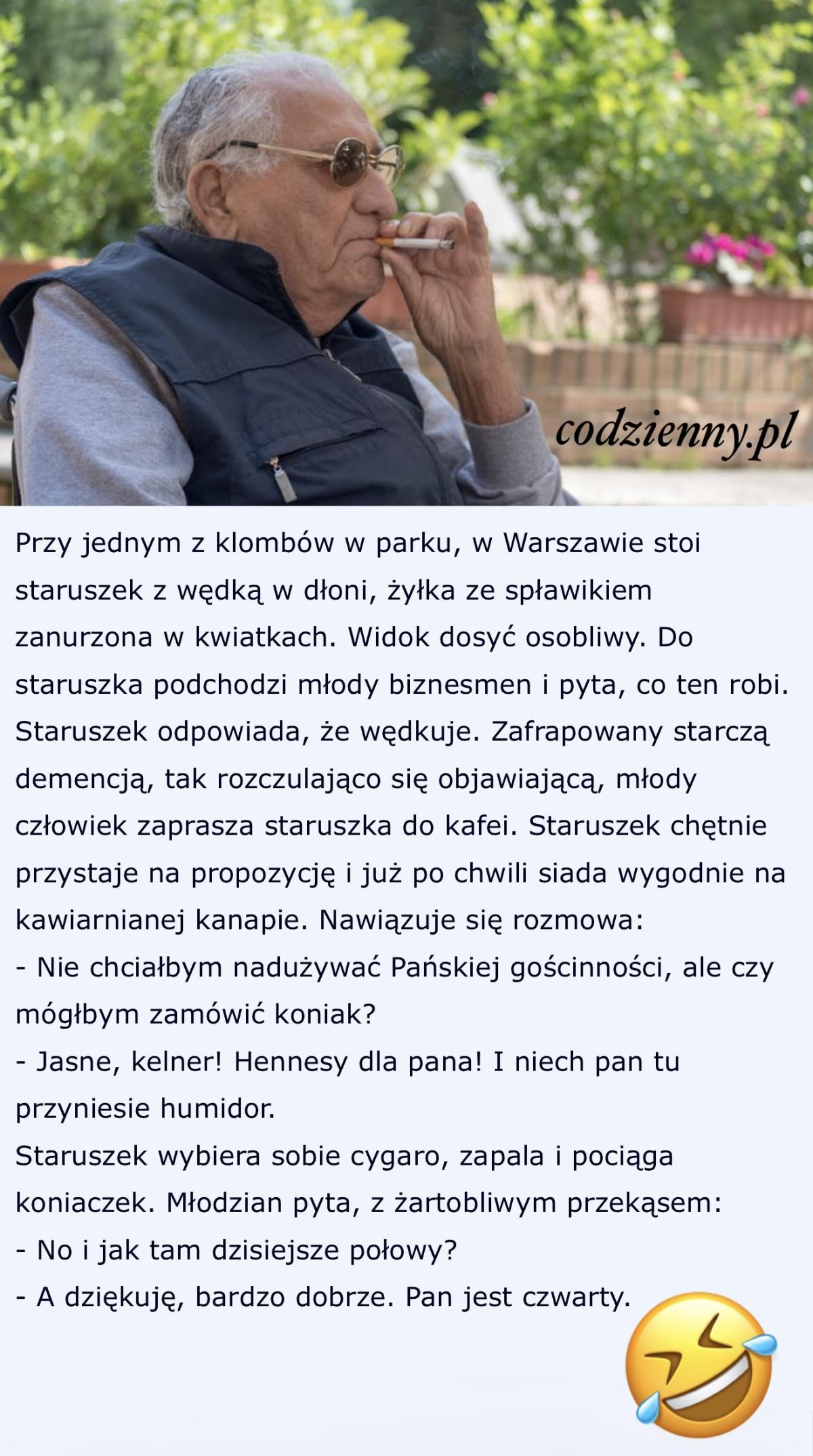 Staruszek z wędką