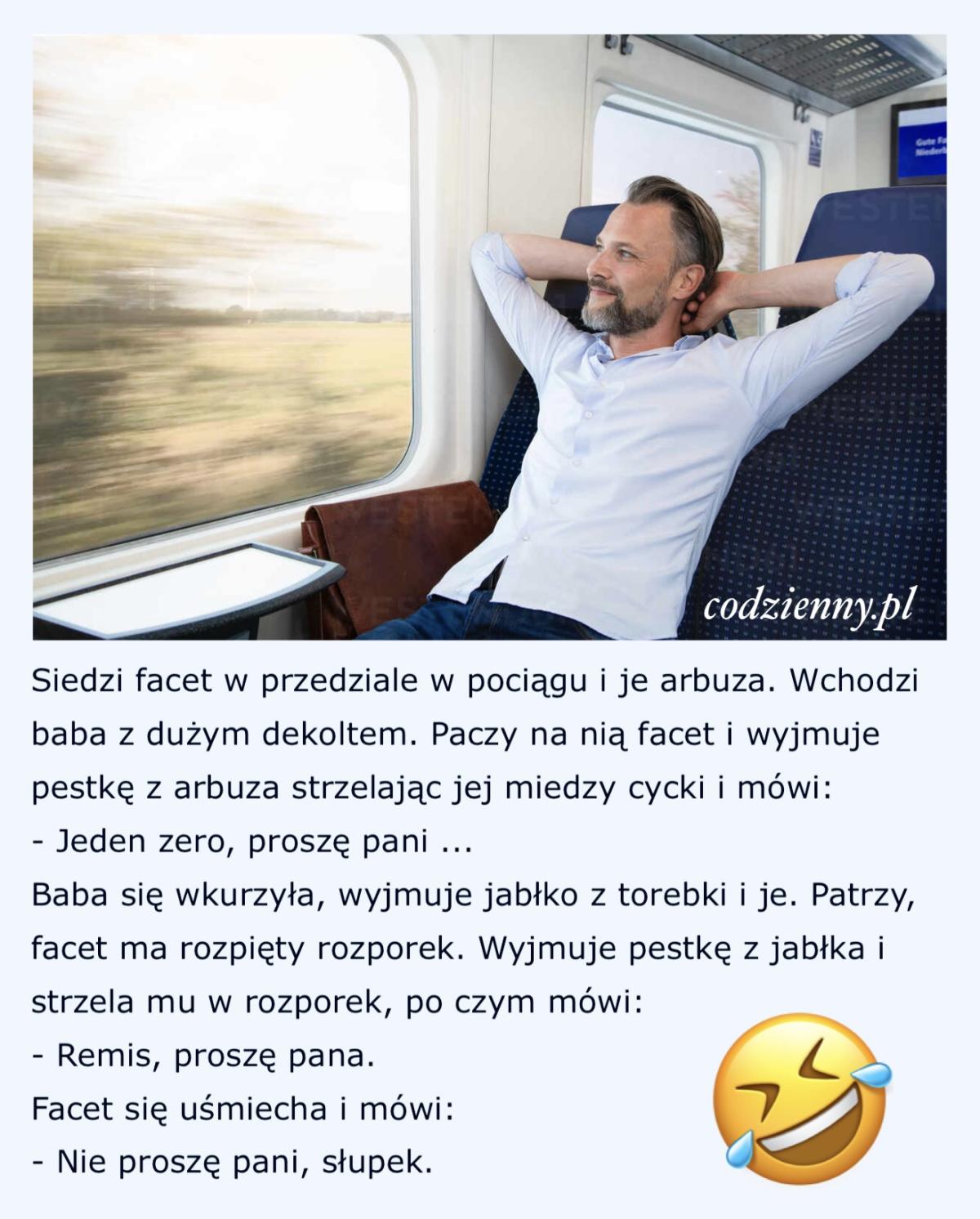 Strzelanie pestkami w pociągu 