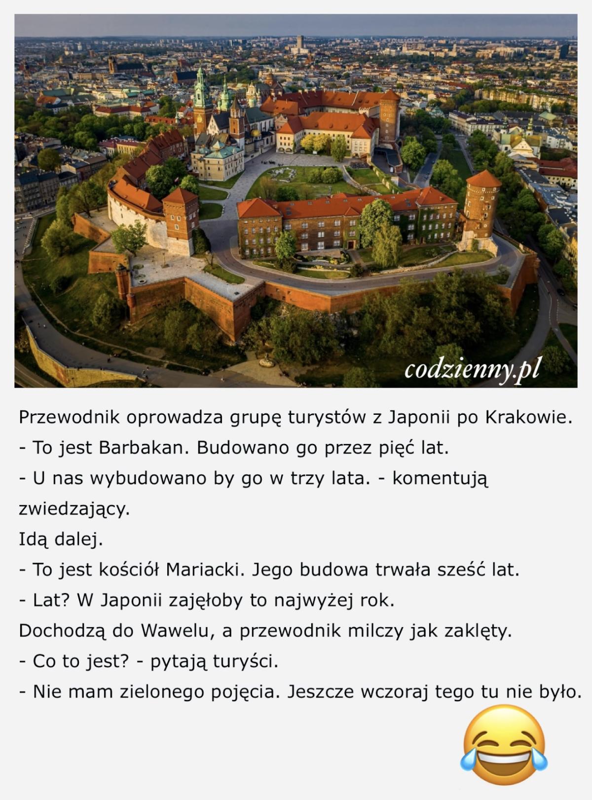 Turyści z Japonii z Krakowie